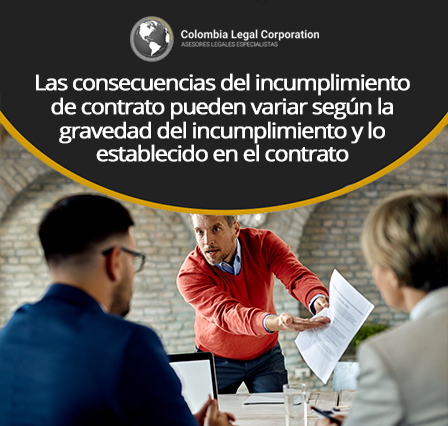 Personas discutiendo por incumplimiento de contrato en Colombia